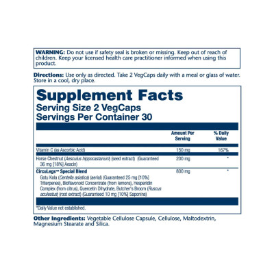 Комплекс для покращення кровообігу, CircuLegs Circulation Support 200mg - 60 vcaps