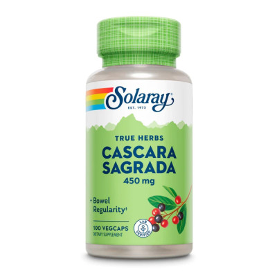 Каскара, Cascara Sagrada Bark 450mg - 100 vcaps