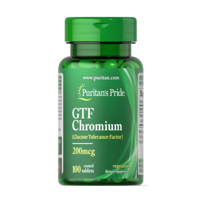 Хром, GTF Chromium 200 mcg - 100 tabs Хром, GTF Chromium 200 mcg - 100 tabs