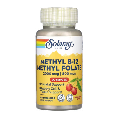 Метил Б12 і Метил Фолат, Methyl B-12 & Methyl Folate - 60 caps