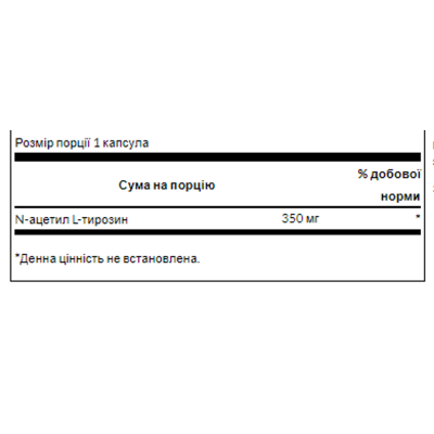 N-Acetyl L-Tyrosine 350mg - 60caps