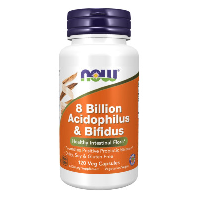 Пробіотики, 8 Billion Acidophilus & Bifidus - 120 vcaps