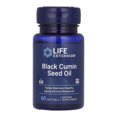 Олія з насіння чорного кмину, Black Cumin Seed Oil - 60 softgels