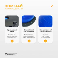 Балансувальна платформа EasyFit BOSU 60 см Синій
