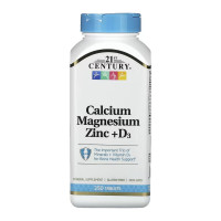 Кальцій, Магній, Цинк і вітамін Д3, Calcium Magnesium Zinc +D3 - 250 tabs