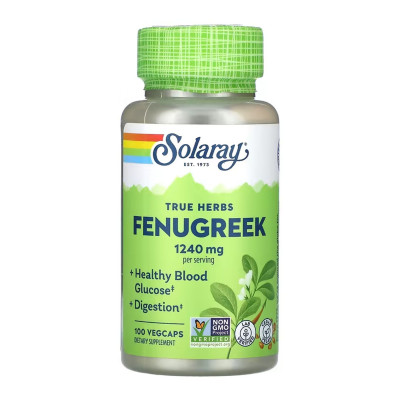 Насіння Пажитника, Fenugreek Seed 620mg - 100 vcaps