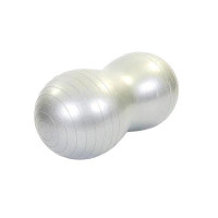 М'яч для фітнеса EasyFit Peanut 45х90 см сірий (фітбол горіх-арахіс)