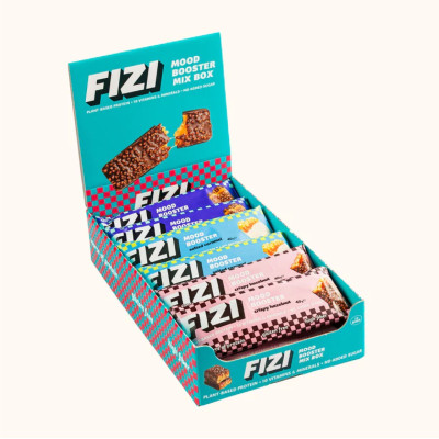 Батончики, Fizi Mood Booster - 12x40g Mix Box