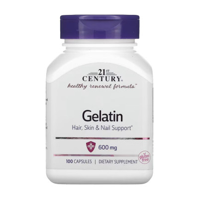 Желатин, Gelatin - 100 caps