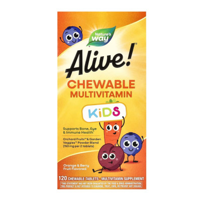 Мультивітаміни для дітей, Kids Chewable Multivitamin - 120 tabs Orange and Berry
