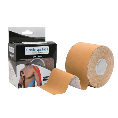 Кінезіологічний тейп EasyFit Kinesio бежевий Кінезіологічний тейп EasyFit Kinesio бежевий