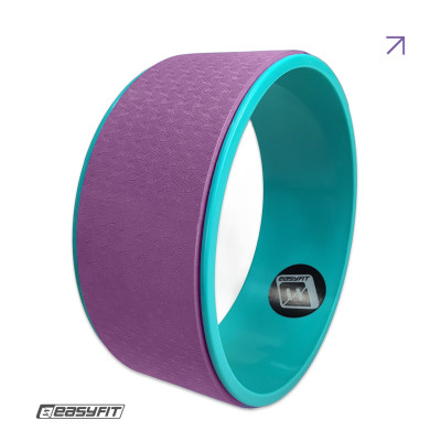 Колесо для йоги EasyFit TPE 33 см бузково-м'ятне