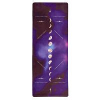 Килимок для йоги EasyFit BlueMoon (замша-каучук) фіолетовий