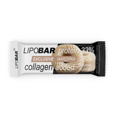 Протеїновий батончик, Lipobar Exclusive - 50g Marzipan