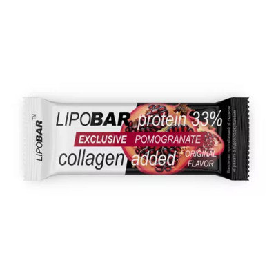 Протеїновий батончик, Lipobar Exclusive - 50g Pomogranate