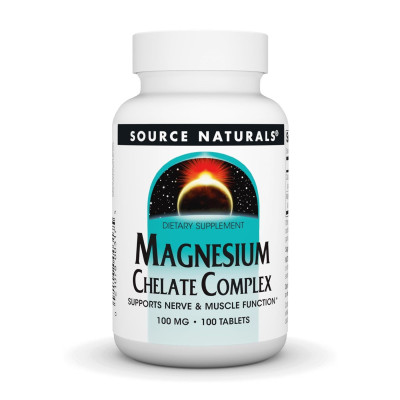 Комплекс Хелатного Магнію, Magnesium Chelate Complex 100mg - 100 tabs