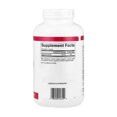 Magnesium Citrate 150mg - 360 caps