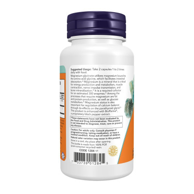 Magnesium Glycinate with BioPerine - 60 vcaps