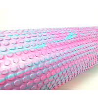 Масажний ролер EasyFit Foam Roller 45 см двоколірний Рожевий-м'ятний
