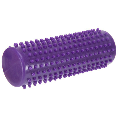 Масажний циліндр EasyFit Spindle з шипами фіолетовий