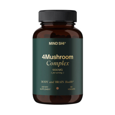 Комплекс 4 грибів, 4Mushroom Complex 1000 mg - 60 vegcaps