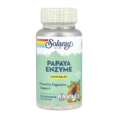 Ензими папаї, Papaya Enzyme - 90 chewables