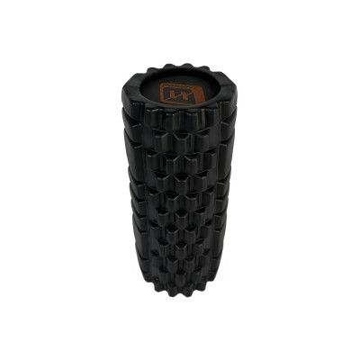 Масажний ролик EasyFit Solid Roller v.1.1s 33 см чорний