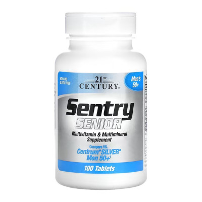 Мультивітамінний комплекс для чоловіків(50+), Sentry Senior Men 50+ - 100 tabs