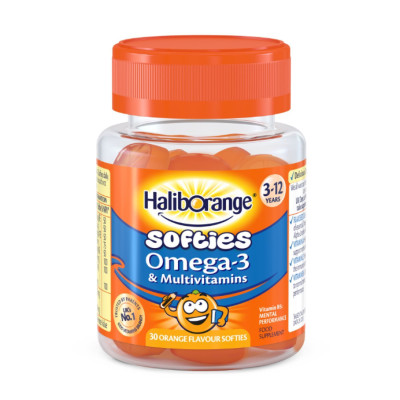 Дитячі мультивітаміни з Омега-3, Softies Omega-3 & Multivitamin - 30 softgels Orange