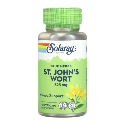 Звіробій, St. John's Wort Aerial 325mg - 100 vcaps