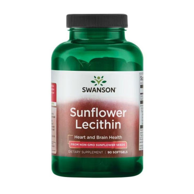 Соняшниковий лецитин, Sunflower Lecithin from Non-Gmo Sunflower Seeds 1200mg - 90 sgels Соняшниковий лецитин, Sunflower Lecithin from Non-Gmo Sunflower Seeds 1200mg - 90 sgels