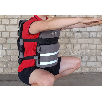 Жилет обтяжувач EasyFit Armor 18 кг набірний з кроком 0,5 кг