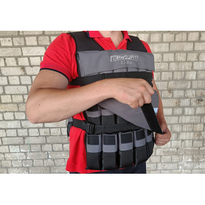 Жилет обтяжувач EasyFit Armor 18 кг набірний з кроком 0,5 кг