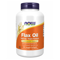 Лляна олія, Flax Oil Org 1000mg - 120 vgels