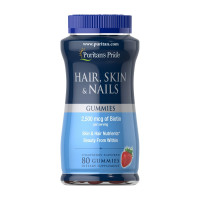 Жувальні цукерки для волосся, шкіри та нігтів, Hair Skin and Nails Gummies - 80 Gummies