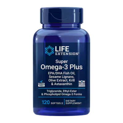 Омега-3, Super Omega-3 Plus EPA/DHA Fish Oil, Sesame Lignans, Olive Extract, Krill & Astaxanthin - 120 softgels Омега-3, Super Omega-3 Plus EPA/DHA Fish Oil, Sesame Lignans, Olive Extract, Krill & Astaxanthin - 120 softgels
