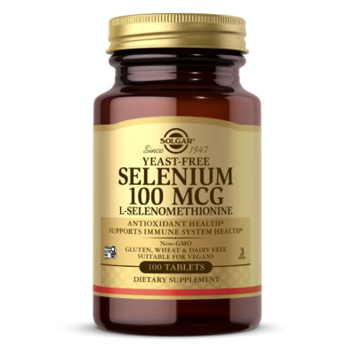 Селен, Selenium Yeast-Free 100mcg - 100 tabs Селен, Selenium Yeast-Free 100mcg - 100 tabs