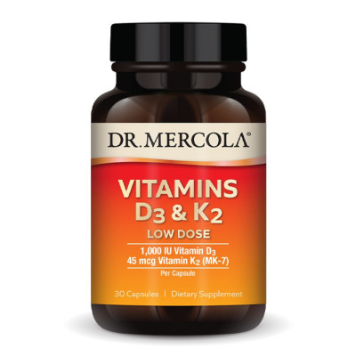 Вітамін Д3 з К2, Vitamins D3 & K2 Low Dose - 30 caps