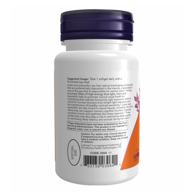 Лютеїн і зеаксантин, Lutein & Zeaxanthin - 60 sgels
