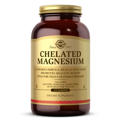 Хелатний Магній, Chelated Magnesium - 250 tabs