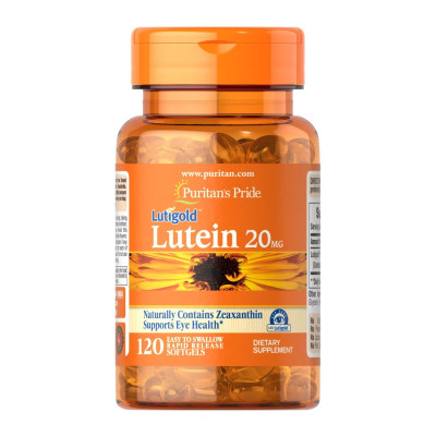 Лютеїн з Зеаксантином, Lutein 20 mg with Zeaxanthin - 60 softgels