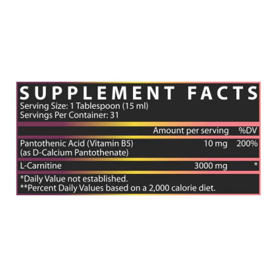 Liquid L-Carnitine 3000 - 465 ml Passionfruit Guava