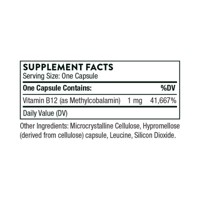 Метилкобаламін, Methylcobalamin - 60 caps