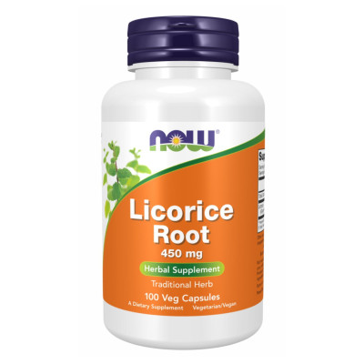 Корінь Солодки, Licorice Root 450mg - 100 vcaps Корінь Солодки, Licorice Root 450mg - 100 vcaps