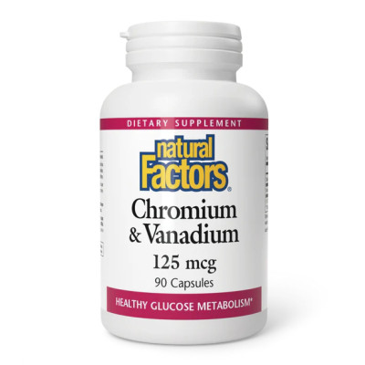Chromium & Vanadium 125mcg - 90 caps