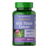 Екстракт Розторопші, Milk Thistle 4:1 Extract 1000mg - 180 softgels