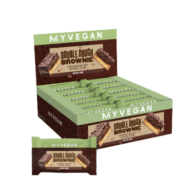 Протеїнові батончики, Vegan Double Dough Brownie - 12x60g Chocolate Chip Протеїнові батончики, Vegan Double Dough Brownie - 12x60g Chocolate Chip