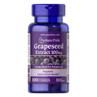 Екстракт виноградних кісточок, Grapeseed Extract 100mg - 100caps