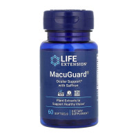 Life Extension, MacuGuard, добавка для здоров’я зору з шафраном, 60 софтгелей
