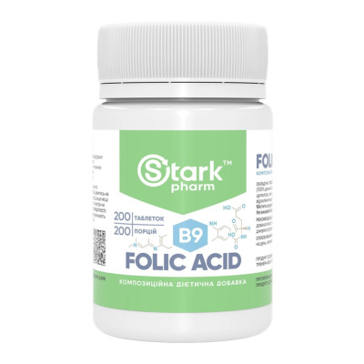 Фолієва кислота, Stark Folic Acid - 200tab Фолієва кислота, Stark Folic Acid - 200tab